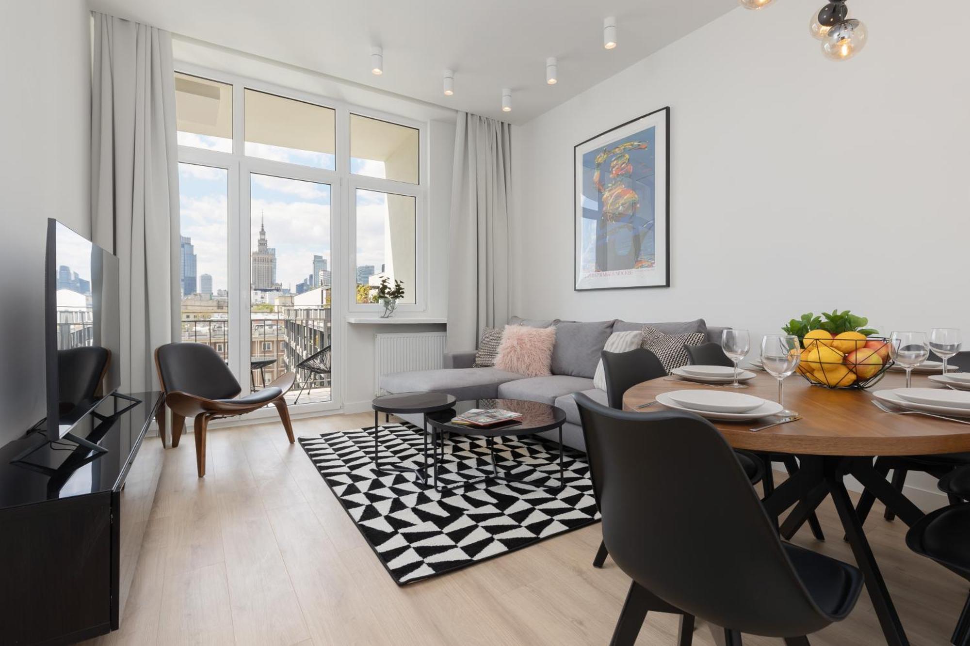 City Panorama Spacious Apartment By Renters Prestige Warschau Buitenkant foto