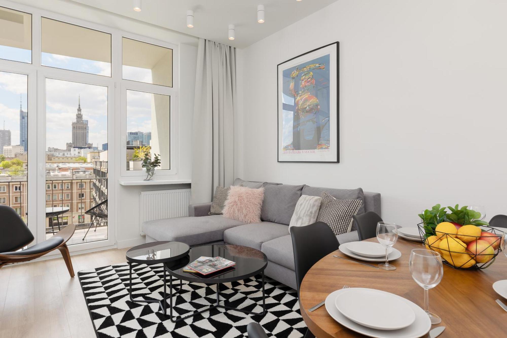 City Panorama Spacious Apartment By Renters Prestige Warschau Buitenkant foto